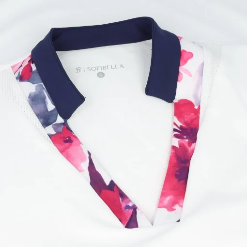 Sofibella Bella Primavera Shirt Polo Short Sleeve Golf Apparel