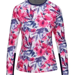 Sofibella Bella Primavera Raglan Shirt Polo Long Sleeve Golf Apparel