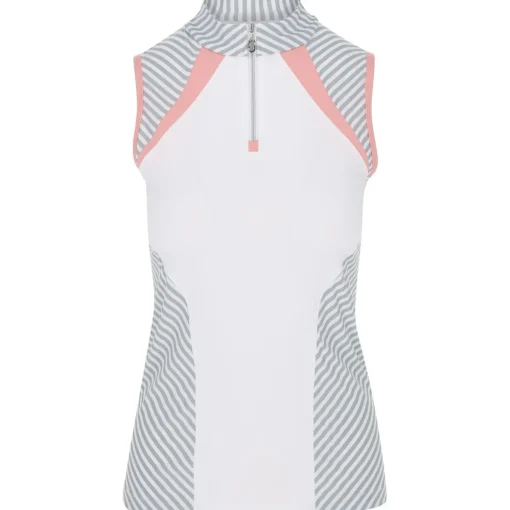 Sofibella Cosmopolitan Sleeveless Shirt Polo Short Sleeve Golf Apparel