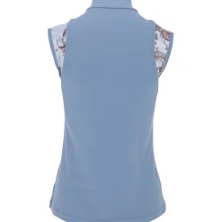 Sofibella Dancing Paisley Sleeveless Shirt Polo Short Sleeve Golf Apparel