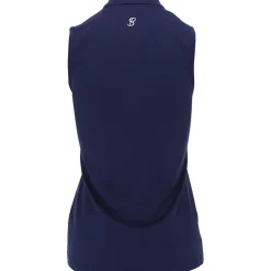 Sofibella Golf Colors Sleeveless Zip Shirt Polo Short Sleeve Golf Apparel