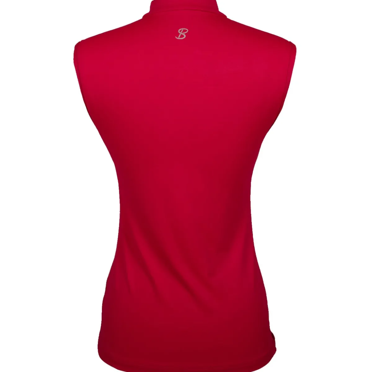 Sofibella Golf Colors Sleeveless Zip Shirt Polo Short Sleeve Golf Apparel