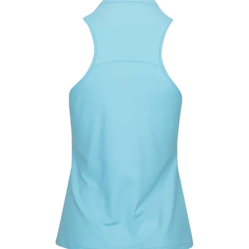 Sofibella Spectrum Funnel Neck Racerback Shirt Polo Short Sleeve Golf Apparel