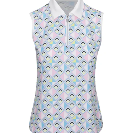 Sofibella Spectrum Sleeveless Shirt Polo Short Sleeve Golf Apparel