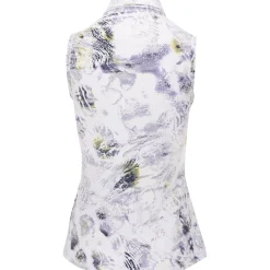 Sofibella UV Feather Sleeveless Shirt Polo Short Sleeve Golf Apparel