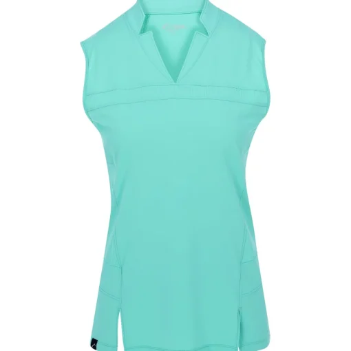 SwingDish Adeline Sleeveless Shirt Polo Short Sleeve Golf Apparel