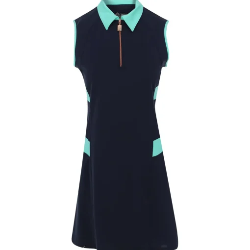 SwingDish Ariel Sleeveless Dress Polo Short Sleeve Golf Apparel