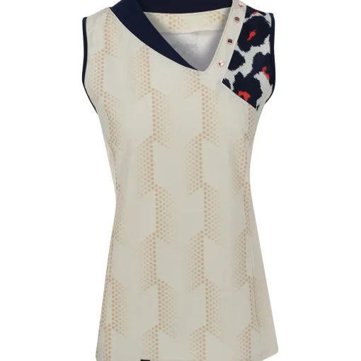 SwingDish Daisy Sleeveless Shirt Polo Short Sleeve Golf Apparel