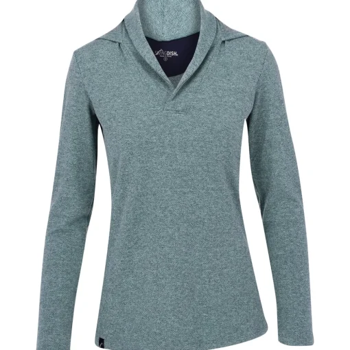 SwingDish Melanie Collared Hoodie Pullover Outerwear Jacket Golf Apparel