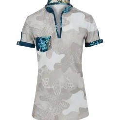 SwingDish Naomi Print Shirt Polo Short Sleeve Golf Apparel