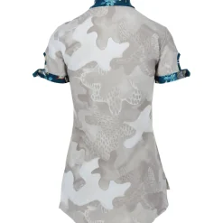 SwingDish Naomi Print Shirt Polo Short Sleeve Golf Apparel