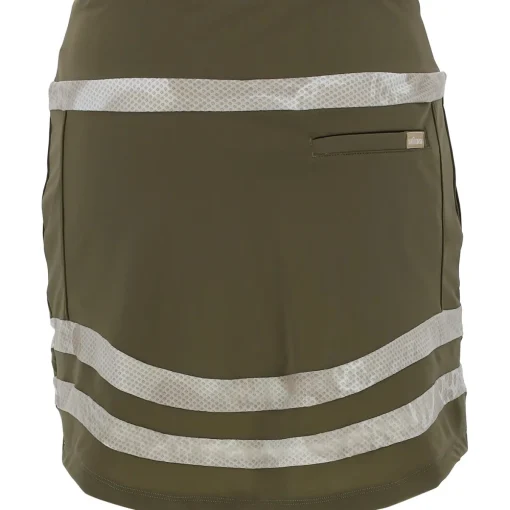SwingDish Olive Kaki Skort Regular Golf Apparel