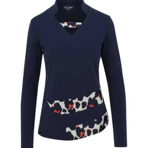 SwingDish Sage L/S Shirt Polo Long Sleeve Golf Apparel