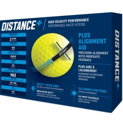 TaylorMade Distance+ Yellow Distance Golf Balls