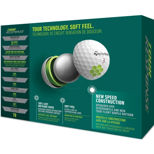 TaylorMade Tour Response 2022 Low Compression Golf Balls
