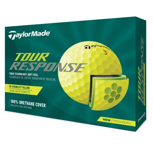 TaylorMade Tour Response Yellow 2022 Tour Golf Balls