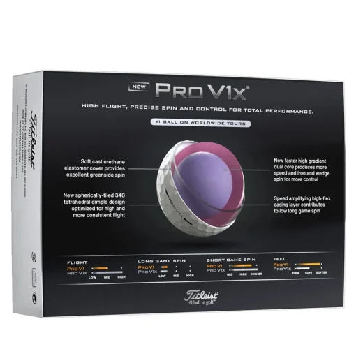 Titleist Pro V1x High Numbers Tour Golf Balls