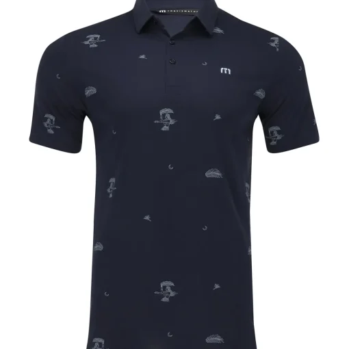 TravisMathew Beach Creature Shirt Polo Short Sleeve Golf Apparel
