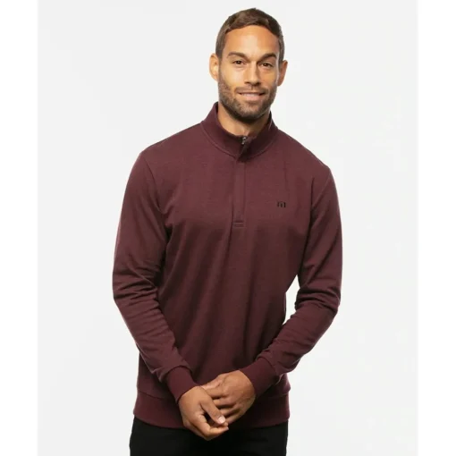 TravisMathew Cloud Quarter Zip 2.0 Outerwear Pullover Golf Apparel