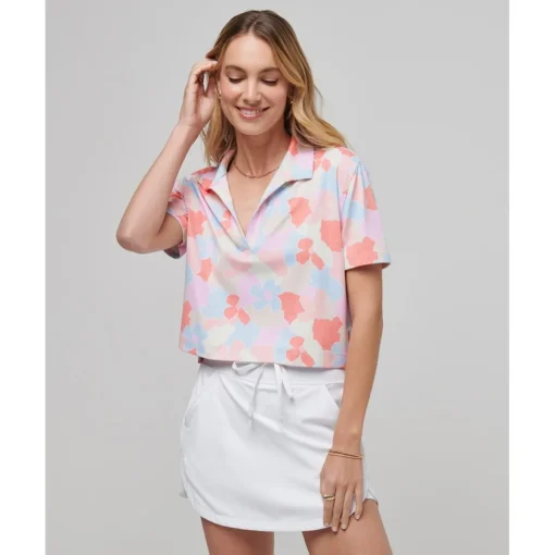 TravisMathew Deco District Shirt Polo Short Sleeve Golf Apparel