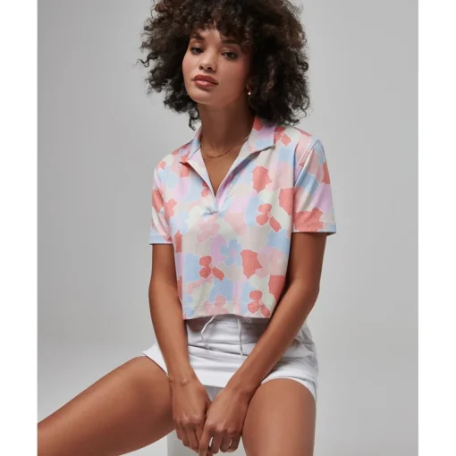 TravisMathew Deco District Shirt Polo Short Sleeve Golf Apparel