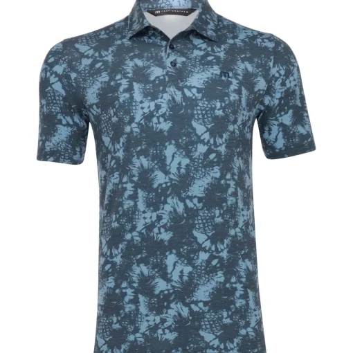 TravisMathew Featherweight Pineapple Please Shirt Polo Short Sleeve Golf Apparel