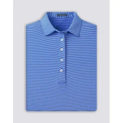 Turtleson Cara Stripe Performance Shirt Polo Short Sleeve Golf Apparel