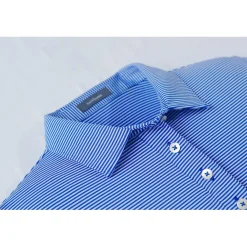 Turtleson Cara Stripe Performance Shirt Polo Short Sleeve Golf Apparel