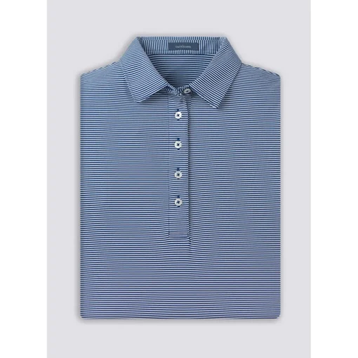 Turtleson Cara Stripe Performance Shirt Polo Short Sleeve Golf Apparel