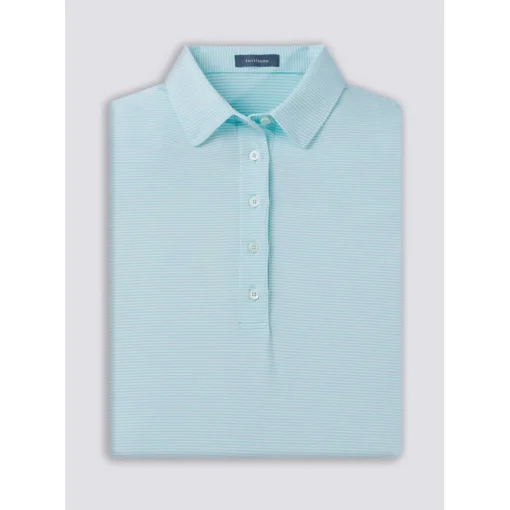 Turtleson Cara Stripe Performance Shirt Polo Short Sleeve Golf Apparel