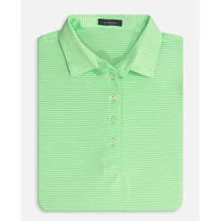 Turtleson Cara Stripe Performance Shirt Polo Short Sleeve Golf Apparel