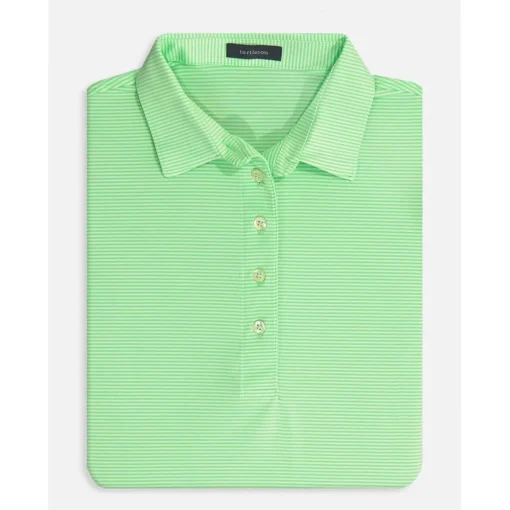 Turtleson Cara Stripe Performance Shirt Polo Short Sleeve Golf Apparel