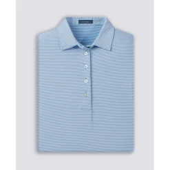 Turtleson Cara Stripe Performance Shirt Polo Short Sleeve Golf Apparel
