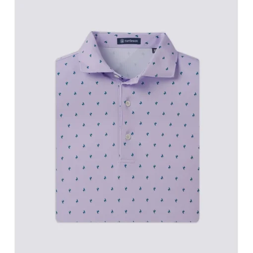 Turtleson Carden Pique Performance Shirt Polo Short Sleeve Golf Apparel
