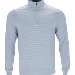Turtleson Carter Stripe 1/4 Zip Outerwear Pullover Golf Apparel