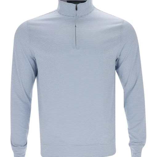 Turtleson Carter Stripe 1/4 Zip Outerwear Pullover Golf Apparel
