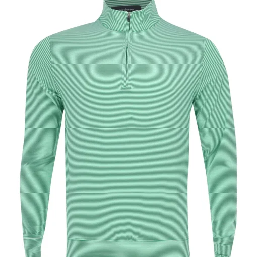 Turtleson Carter Stripe 1/4 Zip Outerwear Pullover Golf Apparel