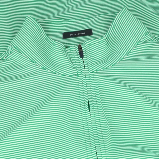 Turtleson Carter Stripe 1/4 Zip Outerwear Pullover Golf Apparel