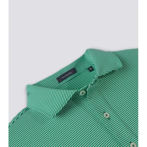 Turtleson Carter Stripe Performance Shirt Polo Short Sleeve Golf Apparel