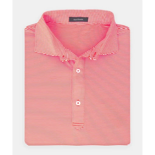 Turtleson Carter Stripe Performance Shirt Polo Short Sleeve Golf Apparel