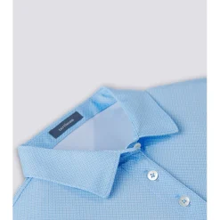 Turtleson Clare Mini Diamond Jacquard Performance Shirt Polo Short Sleeve Golf Apparel