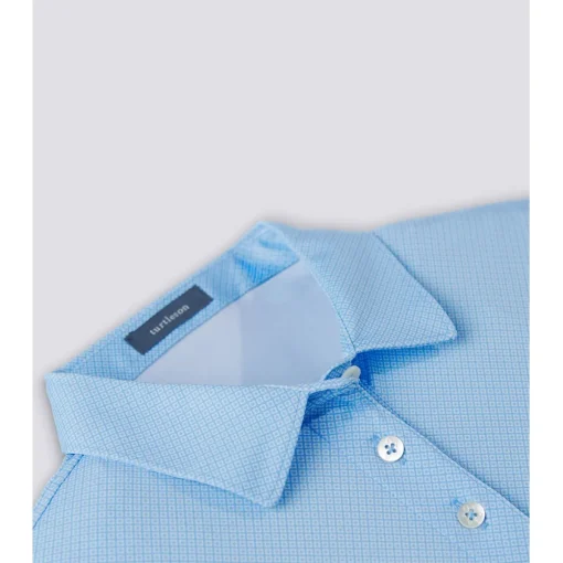 Turtleson Clare Mini Diamond Jacquard Performance Shirt Polo Short Sleeve Golf Apparel