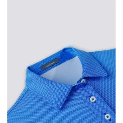 Turtleson Clare Mini Diamond Jacquard Performance Shirt Polo Short Sleeve Golf Apparel
