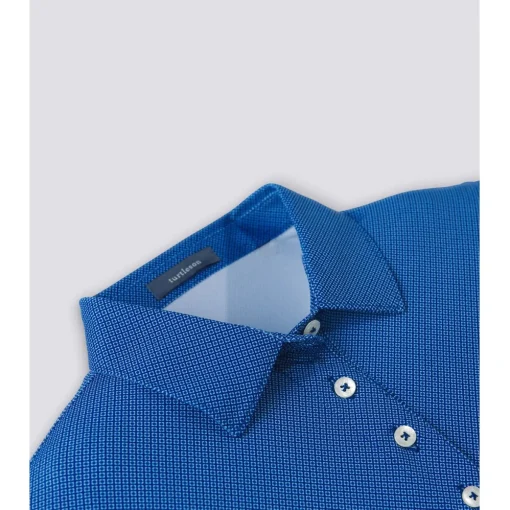 Turtleson Clare Mini Diamond Jacquard Performance Shirt Polo Short Sleeve Golf Apparel