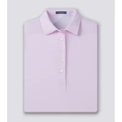 Turtleson Clare Mini Diamond Jacquard Performance Shirt Polo Short Sleeve Golf Apparel