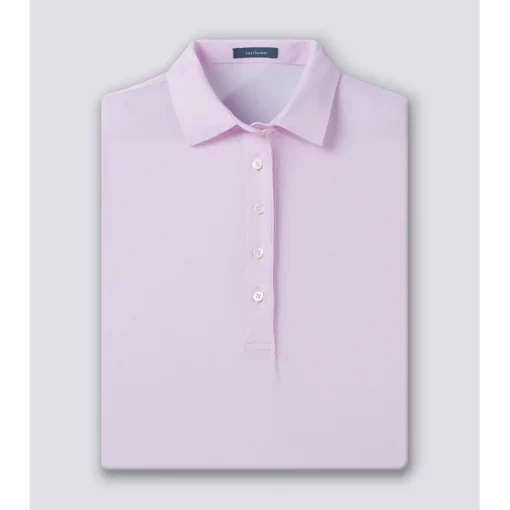 Turtleson Clare Mini Diamond Jacquard Performance Shirt Polo Short Sleeve Golf Apparel