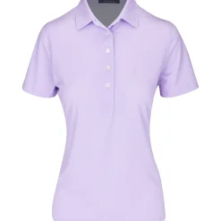 Turtleson Clare Mini Diamond Jacquard Performance Shirt Polo Short Sleeve Golf Apparel