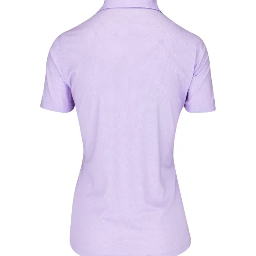 Turtleson Clare Mini Diamond Jacquard Performance Shirt Polo Short Sleeve Golf Apparel