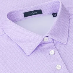 Turtleson Clare Mini Diamond Jacquard Performance Shirt Polo Short Sleeve Golf Apparel