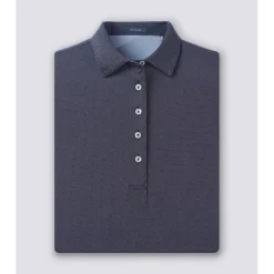 Turtleson Clare Mini Diamond Jacquard Performance Shirt Polo Short Sleeve Golf Apparel